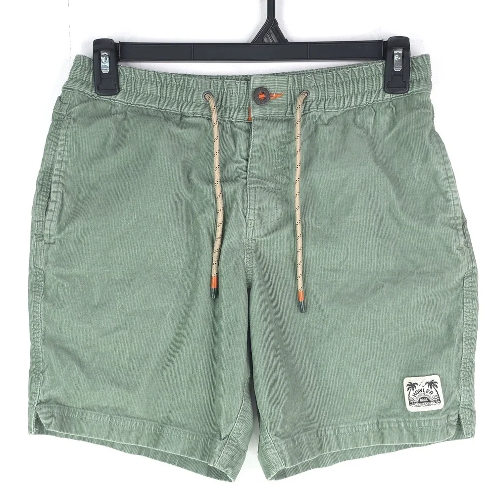 Howler Bros Pressure Drop Cord Shorts Mens Sz 30 Green Drawstring Beach‎ Casual